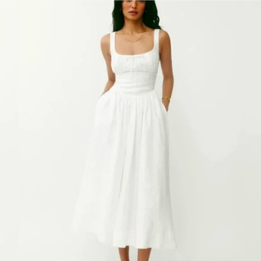 Reformation Balia Dress in White Size 0